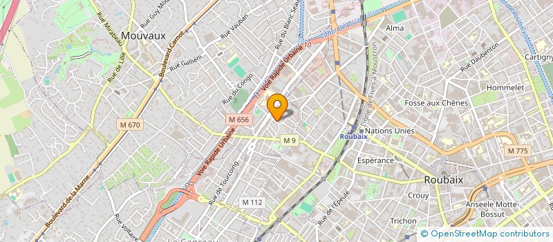 localisation de l'entreprise CREASPACE  TOURCOING
