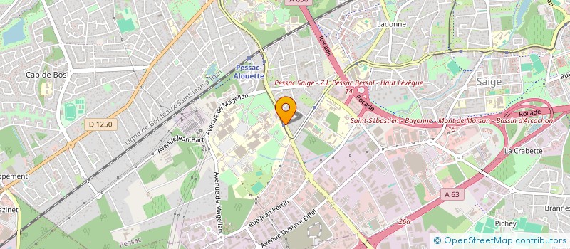 localisation de l'entreprise CREASPINE à PESSAC