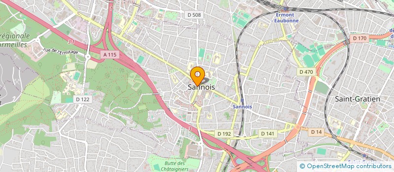 localisation de l'entreprise CREASTAND PLUS  SANNOIS