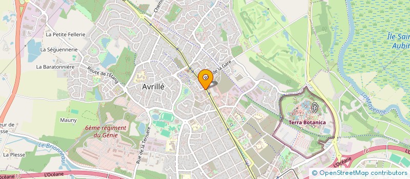 localisation de l'entreprise CREASTIL AVRILLE  AVRILLE