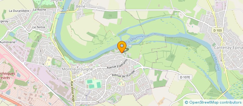 localisation de l'entreprise CREASTIL BY 3C  MONTREUIL-JUIGNE