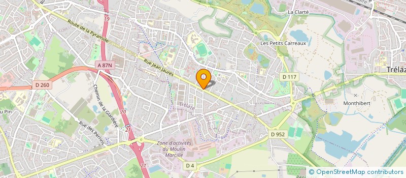 localisation de l'entreprise CREASTIL TRELAZE  TRELAZE