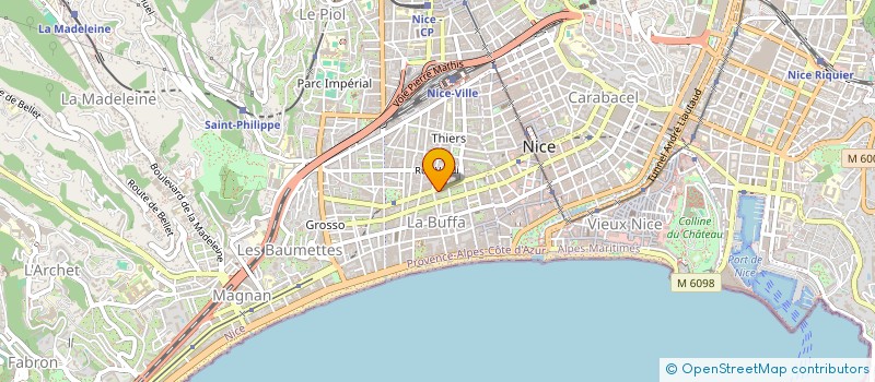 localisation de l'entreprise CREASTORIES à NICE