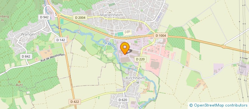 localisation de l'entreprise CREASTRA à MARLENHEIM