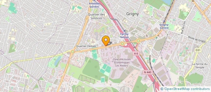 localisation de l'entreprise CREASTYLE à GRIGNY