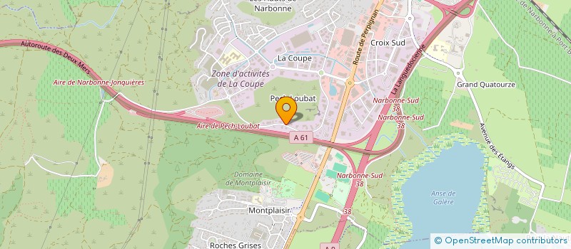 localisation de l'entreprise CREASUD à NARBONNE