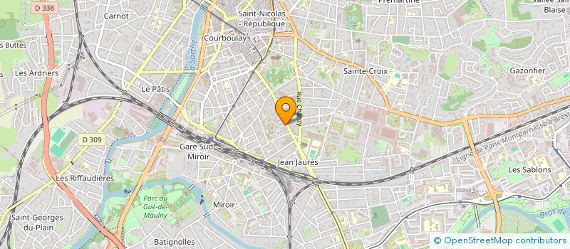 localisation de l'entreprise CREAT'AIRE à LE MANS