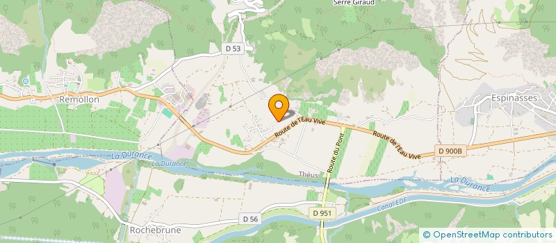 localisation de l'entreprise CREAT'BAT  THEUS