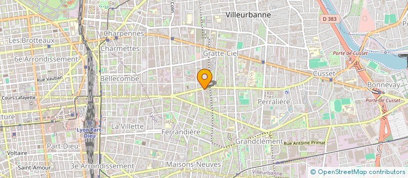 localisation de l'entreprise CREAT ETUDE REALISAT PROMOTION PUBLICITE  VILLEURBANNE