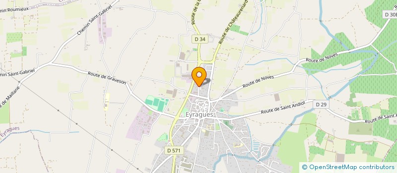 localisation de l'entreprise CREAT'HOME à EYRAGUES