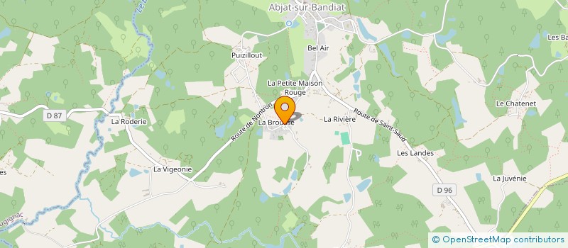 localisation de l'entreprise CREAT'METAL  ABJAT-SUR-BANDIAT