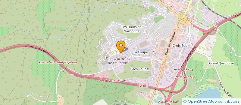 localisation de l'entreprise CREAT' PAYSAGE à NARBONNE