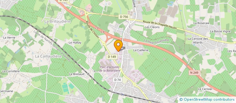 localisation de l'entreprise CREATAIC  LA HAIE-FOUASSIERE