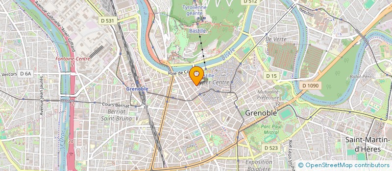 localisation de l'entreprise CREATAK à GRENOBLE