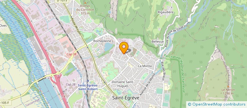 localisation de l'entreprise CREATE  SAINT-EGREVE