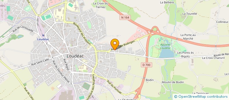localisation de l'entreprise CREATE YOUR MOVE (C.Y.M.) à LOUDEAC