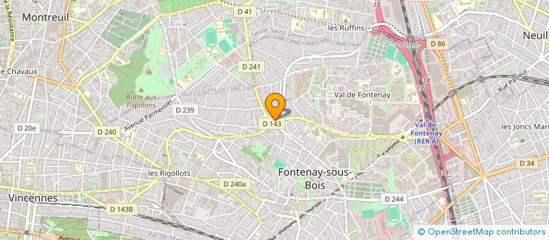 localisation de l'entreprise CREATEC à FONTENAY-SOUS-BOIS