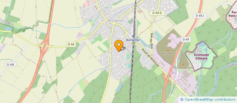 localisation de l'entreprise CREATECH  BOLLWILLER