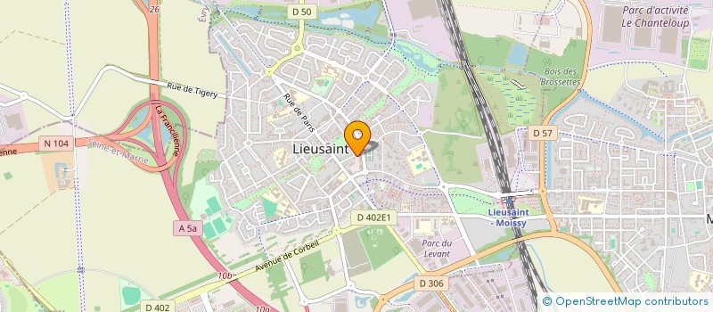 localisation de l'entreprise CREATECH à LIEUSAINT