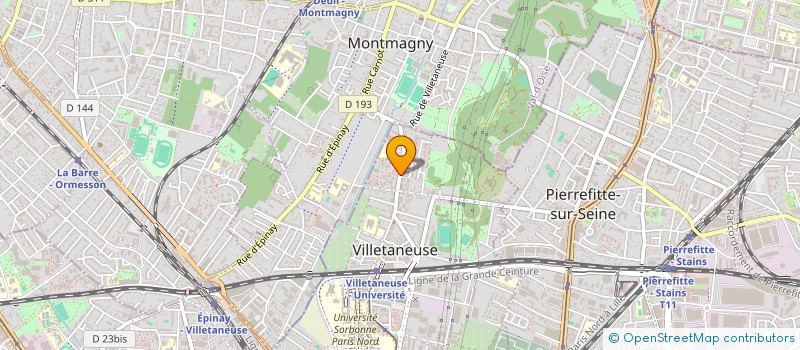 localisation de l'entreprise CREATECH  VILLETANEUSE