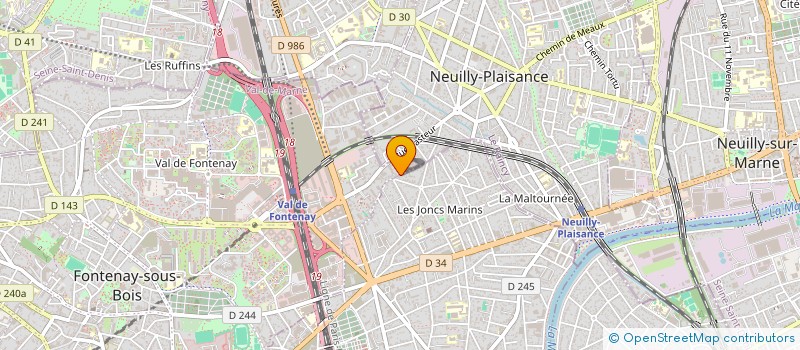 localisation de l'entreprise CREATEEN à FONTENAY-SOUS-BOIS