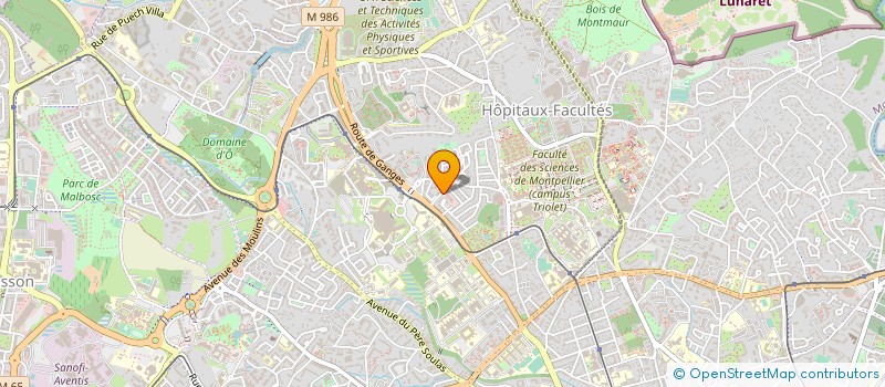 localisation de l'entreprise CREATEF à MONTPELLIER