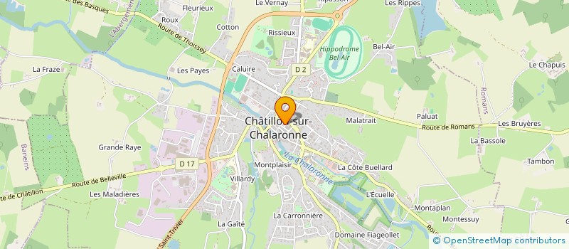 localisation de l'entreprise CREATELIERS POUR TOUS  CHATILLON-SUR-CHALARONNE