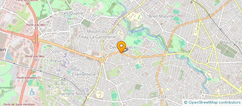 localisation de l'entreprise CREATERNET à NANTES