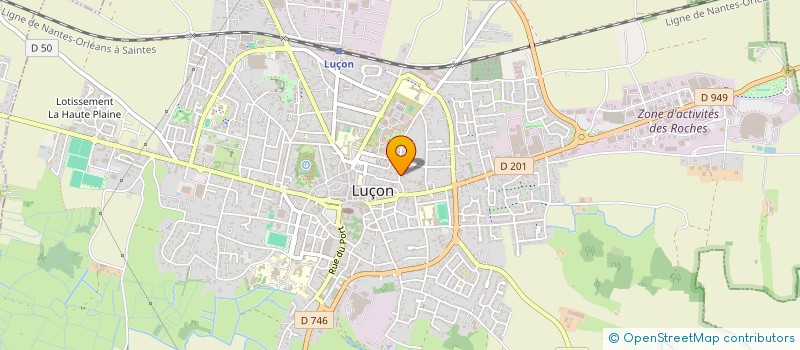 localisation de l'entreprise CREATEUR D'ESPACES PAYSAGERS PAR ABREVIATION CEP à LUCON