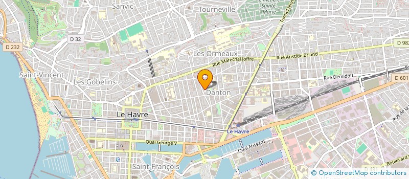 localisation de l'entreprise CREATEUR DE JARDINS à LE HAVRE