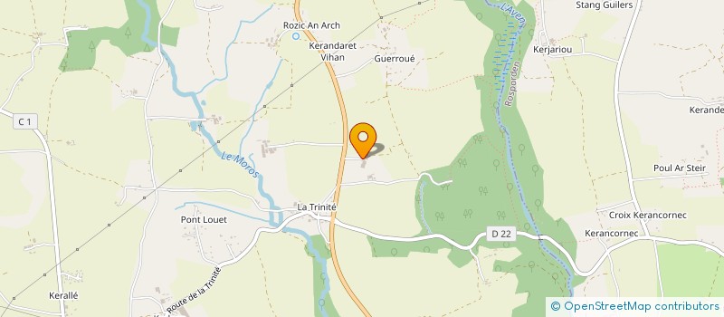 localisation de l'entreprise CREATEUR DE VIDE  MELGVEN