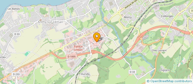 localisation de l'entreprise CREATEURS D EMPLOI ET DE RICHESSES DE FRANCE AIN ISERE ET 2 SAVOIES à THONON-LES-BAINS