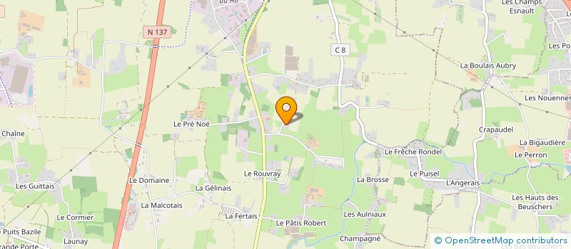 localisation de l'entreprise CREATEURS D'ESPOIR  NOYAL-CHATILLON-SUR-SEICHE