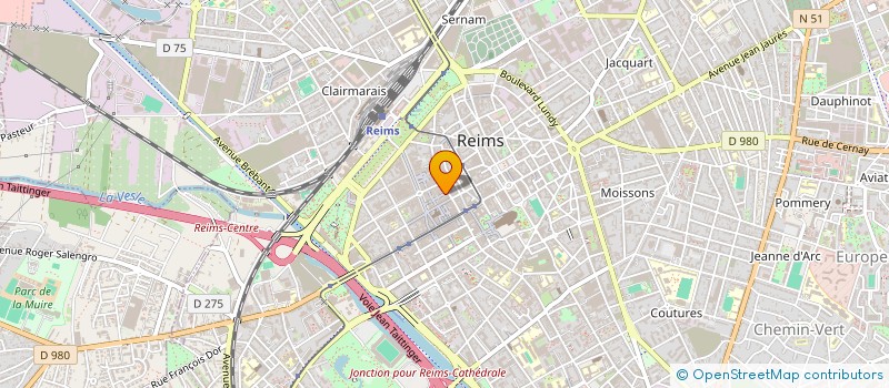 localisation de l'entreprise CREATEURS DU MONDE à REIMS