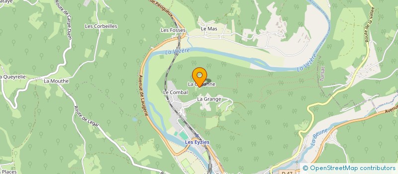 localisation de l'entreprise CREATEURS ET ARTISANS REUNIS  TURSAC