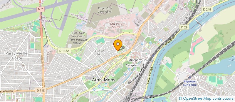 localisation de l'entreprise CREATEVENTS à ATHIS-MONS