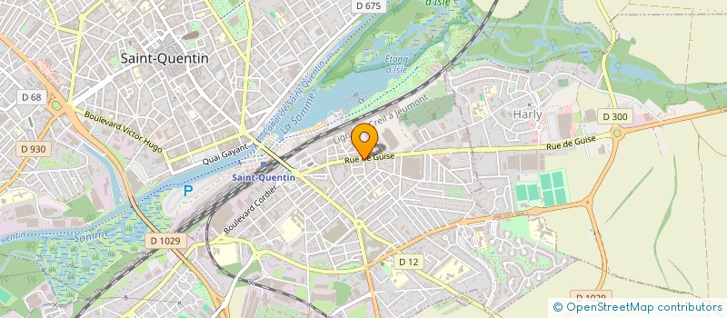 localisation de l'entreprise CREATEX à SAINT-QUENTIN