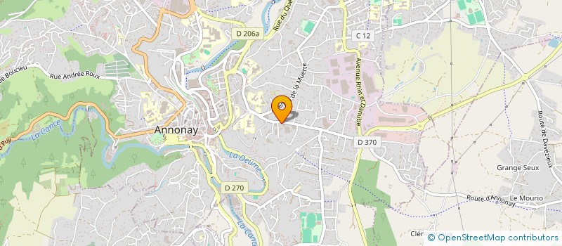 localisation de l'entreprise CREATEX DIFFUSION à ANNONAY
