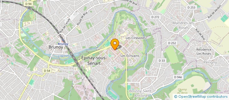 localisation de l'entreprise CREATI à EPINAY-SOUS-SENART