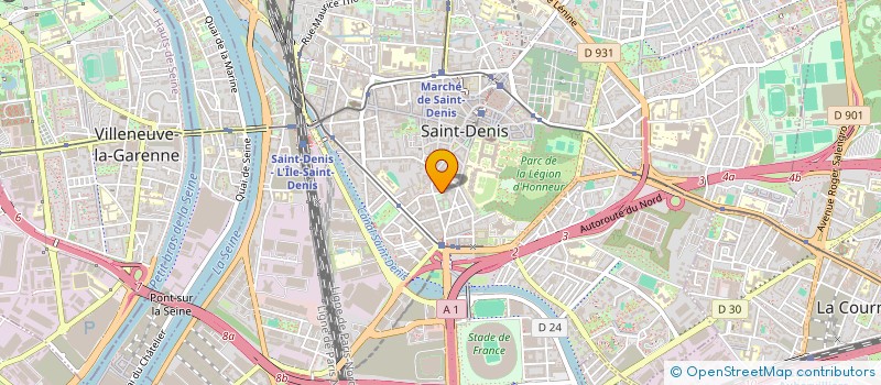 localisation de l'entreprise CREATIF à SAINT-DENIS