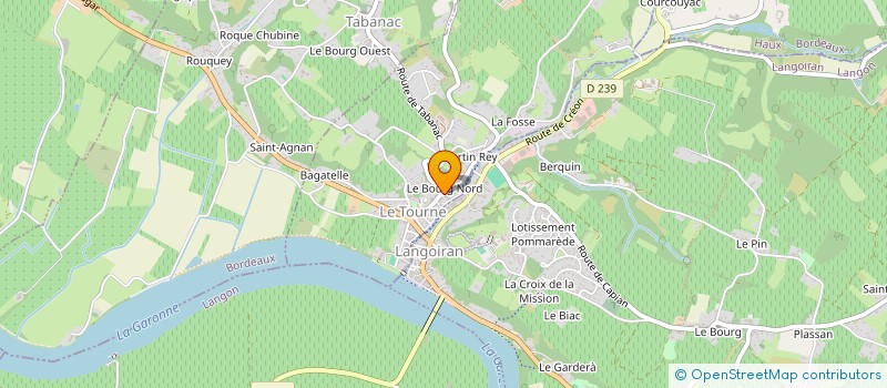 localisation de l'entreprise CREATIF D  LANGOIRAN