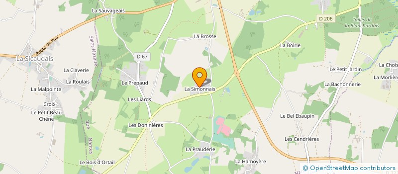 localisation de l'entreprise CREATIF JARDINS  VUE