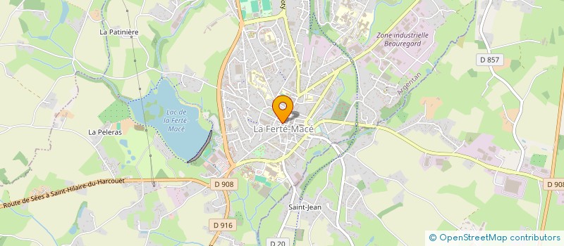 localisation de l'entreprise CREATIF VOYAGES à LA FERTE MACE