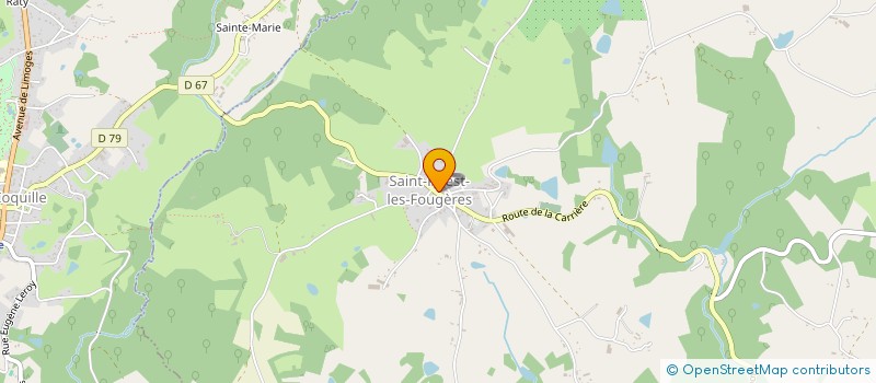 localisation de l'entreprise CREATIFS ENSEMBLE  SAINT PRIEST LES FOUGERES