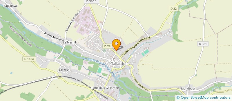 localisation de l'entreprise CREATINE à GALLARDON