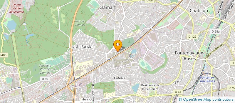 localisation de l'entreprise CREATION 306 à CLAMART