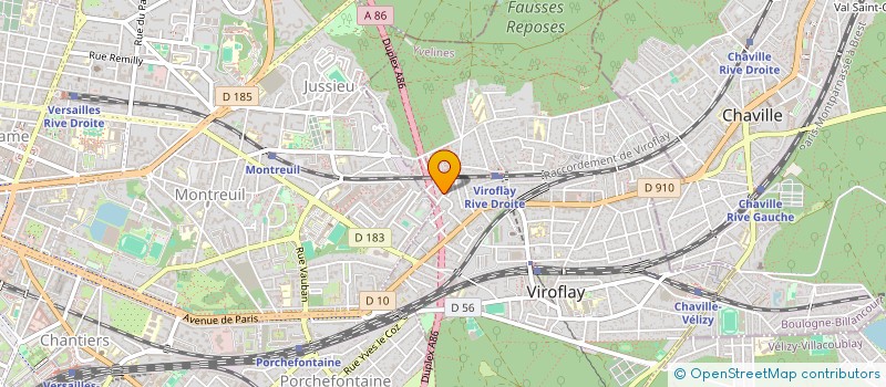 localisation de l'entreprise CREATION 7 à VIROFLAY