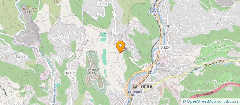 localisation de l'entreprise CREATION  NICE