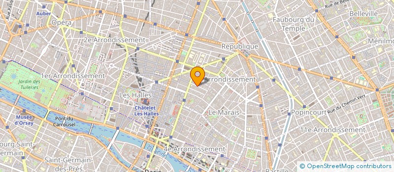 localisation de l'entreprise CREATION ALINE SARL à PARIS