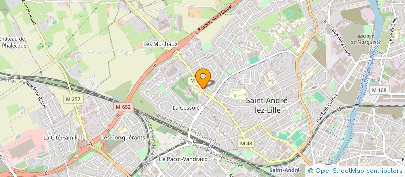 localisation de l'entreprise CREATION APPLICAT MULTIFORMES LINGE SERV à SAINT-ANDRE-LEZ-LILLE
